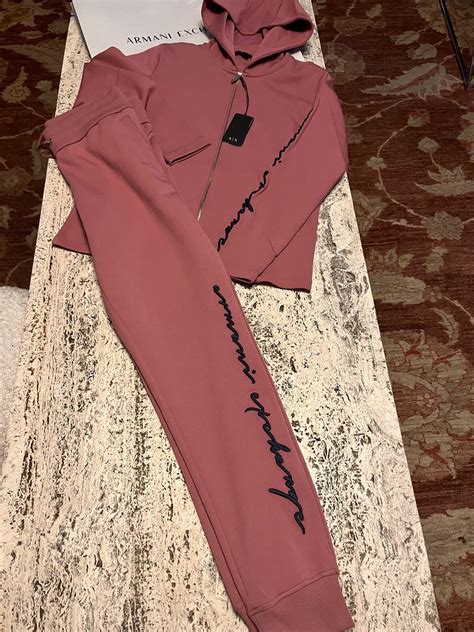 armani exchange tracksuit women's